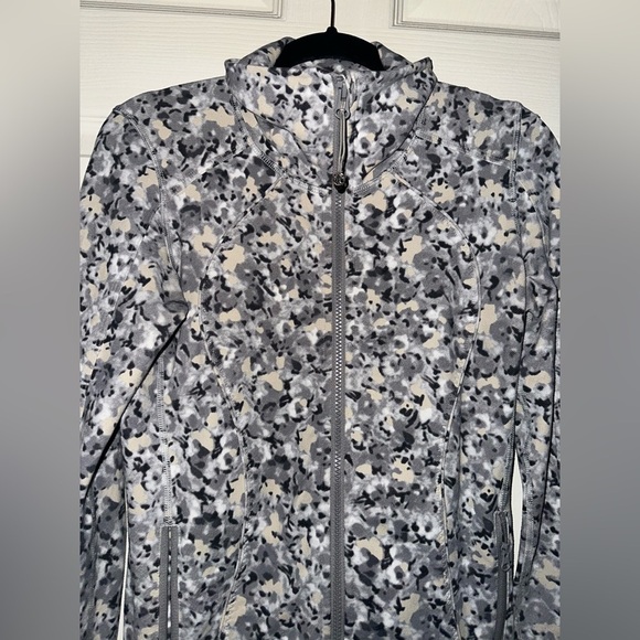 Lululemon rise and shine women’s grey pattern dual full zip jacket 4 athleisure - Picture 7 of 11